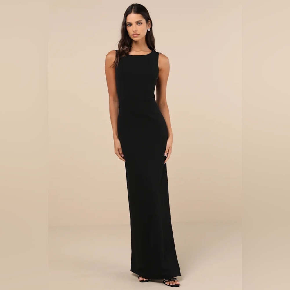 Lulus, Black Maxi Dress
